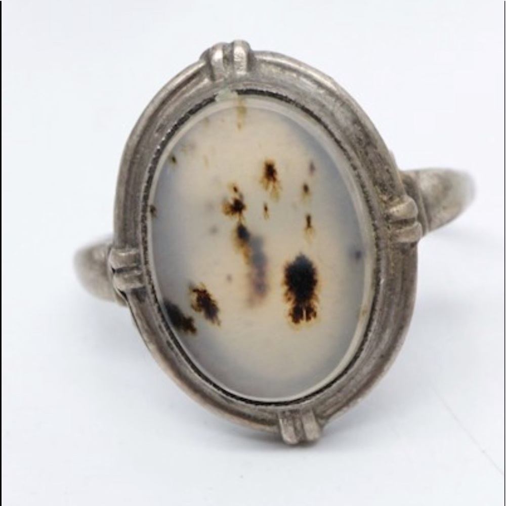 Sterling Silver vintage stone ring